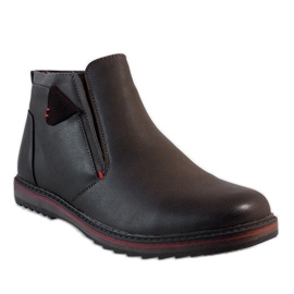 Sapatos deslizantes marrons A20184-3 castanho 1