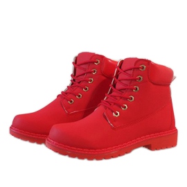 Botas isoladas pretas B1819-6 vermelho 1 Botas isoladas pretas B1819-6 vermelho 1