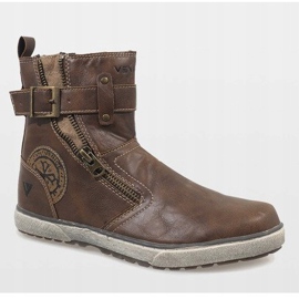 Sapatos deslizantes isolados marrons 8199 marrom 1