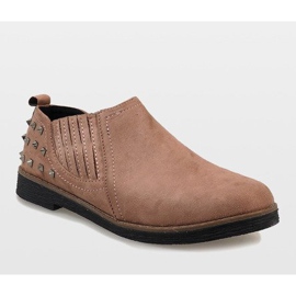 Sapatos deslizantes rosa com tachas LX157 1