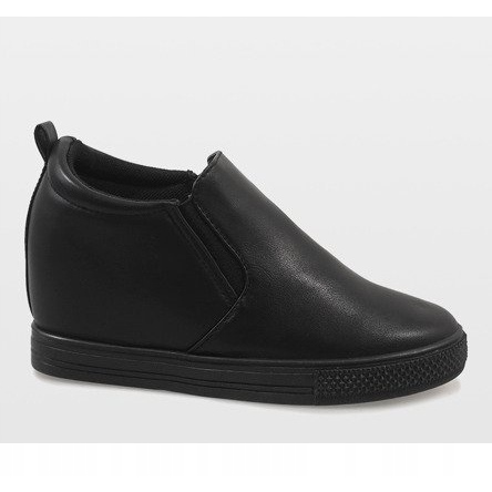 Tênis preto na cunha DD384-1 2