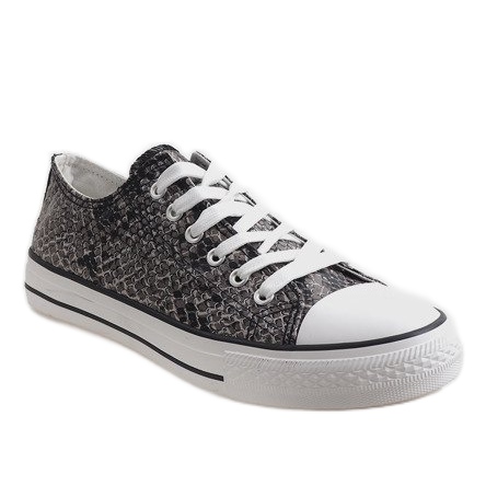 Tênis masculinos negros BKA-9 preto 1