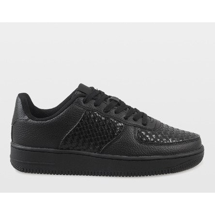 Sapatos esportivos Black Air Force preto 2