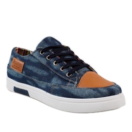 Tênis masculino azul marinho A9501 azul-marinho 1