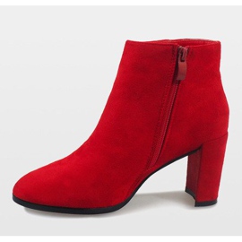 Botins de camurça vermelha no poste A6801 vermelho 2
