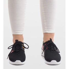 Tênis esportivos com flores 625 preto 1 Tênis esportivos com flores 625 preto 1