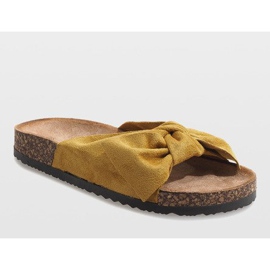 Chinelos amarelos com laço N-48 1