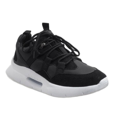 Calçados esportivos pretos da moda R-375 cinza 1