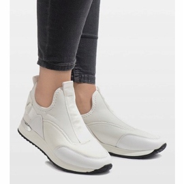 Tênis de lycra branco R-403 2 Tênis de lycra branco R-403 2