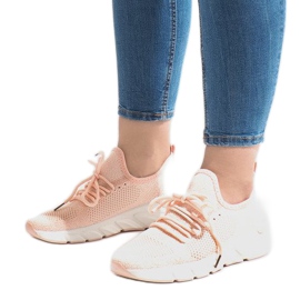 Sapatos esportivos rosa 7766-Y 1