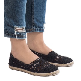 Tênis de renda preta JX57P preto 2