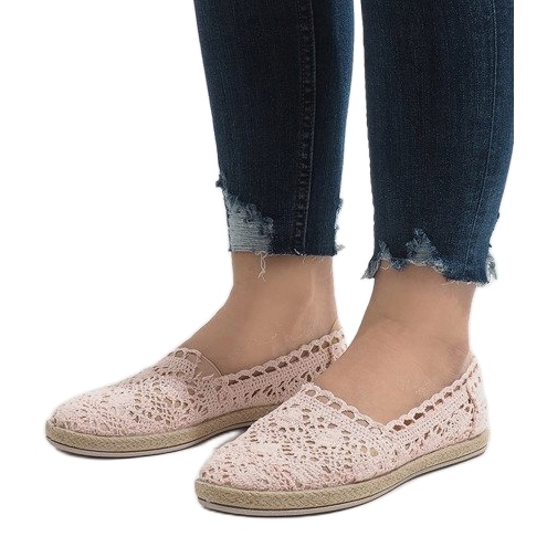 Tênis de renda rosa JX57P 1
