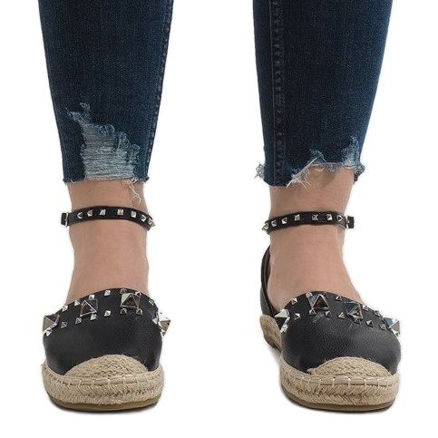 Alpercatas pretas com tachas Favara preto 2 Alpercatas pretas com tachas Favara preto 2