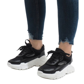 Sapatos esportivos pretos da moda PP-37 1