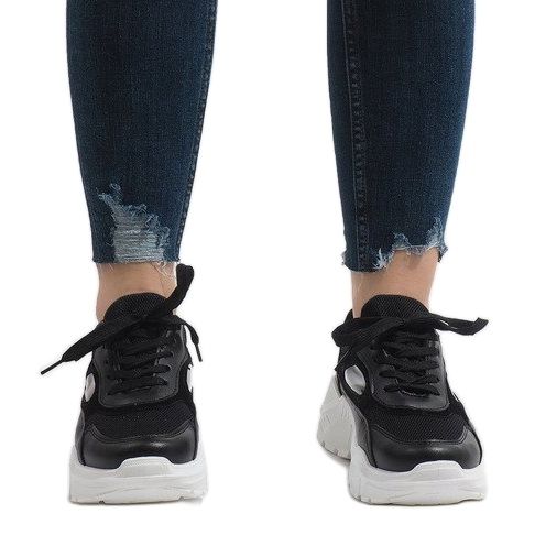 Sapatos esportivos pretos da moda PP-37 2