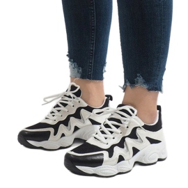 Sapatos esportivos da moda pretos KB-153 1