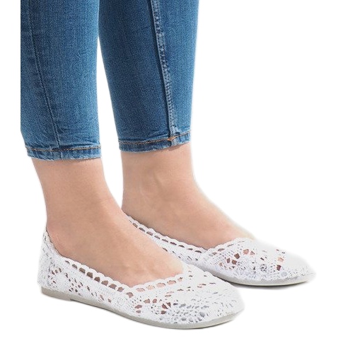 Tênis de renda branca JX59P branco 2