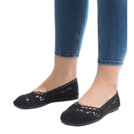 Tênis JX59P de renda preta preto 1