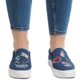 Tênis azul marinho slip-on NB102P 2