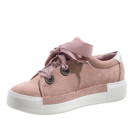 Tênis com cordões rosa 1507 2 Tênis com cordões rosa 1507 2