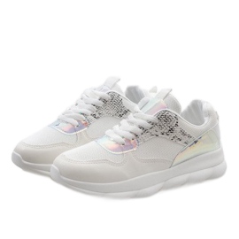 Calçados esportivos da moda brancos W-3097 1