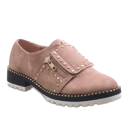 Sapatos deslizantes rosa com tachas U-6249 1