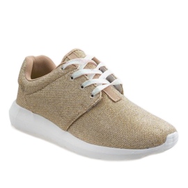 Calçados Esportivos Brilhantes Dourados B62-4 1