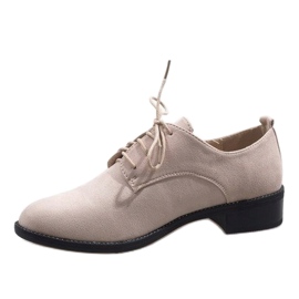 Sapatos de jazz bege, sapatos de camurça C-7183 1