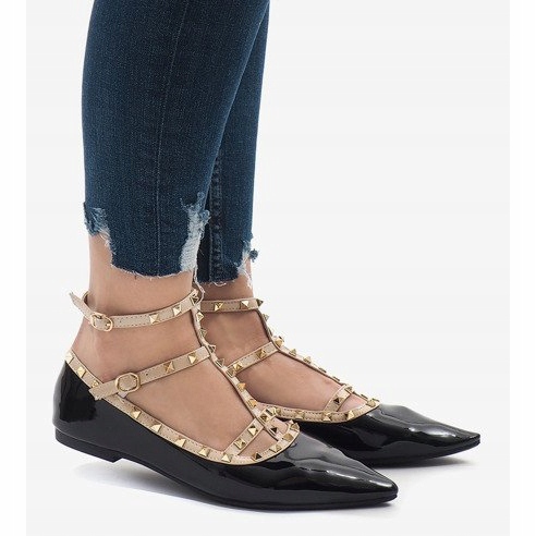 Bailarinas lacadas pretas 127-12 preto 2