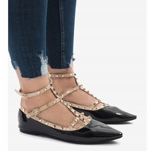 Bailarinas lacadas pretas 127-12 preto 1