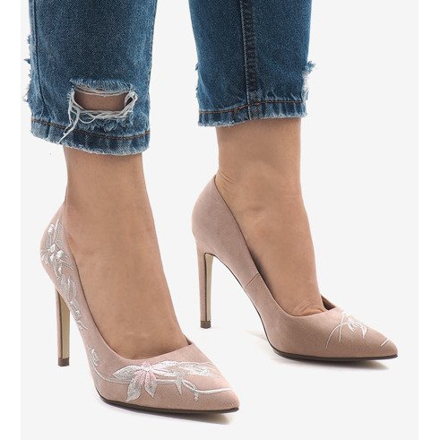 Salto alto camurça rosa 16032-18 2