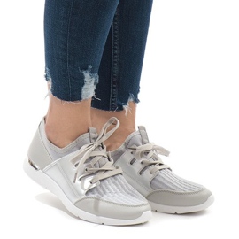 Calçados esportivos da moda cinza A281 2