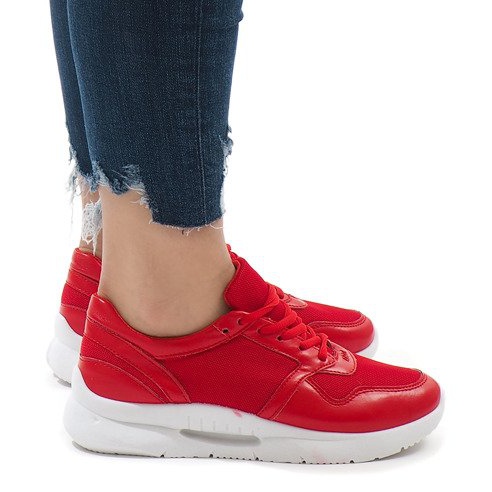 Calçados esportivos da moda vermelhos LS180406 1