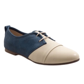 Sapatos Oxford bege de jazz 2 azul marinho 1