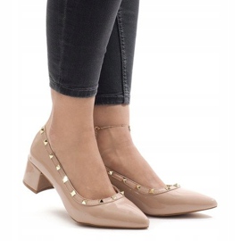 Bombas laqueadas rosa no pilar X-70 2