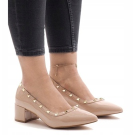 Bombas laqueadas rosa no pilar X-70 1