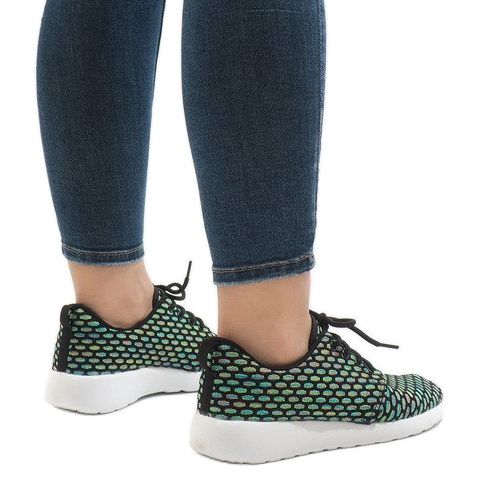 Tênis esportivos pretos 619 multicolorido 1