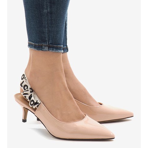 Sapatos rosa com salto HD-28 2