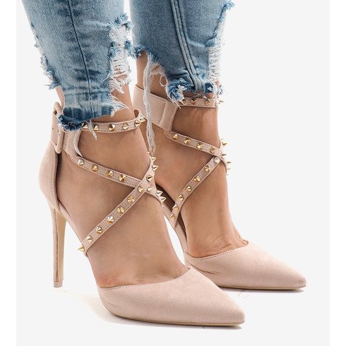 Salto alto camurça rosa GH11547 1