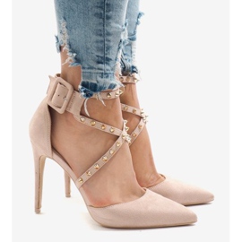 Salto alto camurça rosa GH11547 2