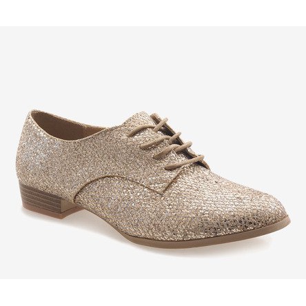 Sapatos de amarrar ouro G086 dourado 1