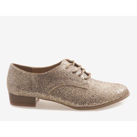 Sapatos de amarrar ouro G086 dourado 2 Sapatos de amarrar ouro G086 dourado 2