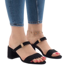 Sapatos de salto alto preto M806 1