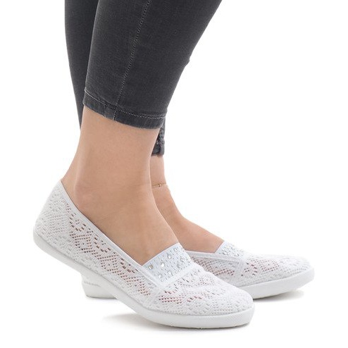 Tênis de renda branco 1148-Y 1