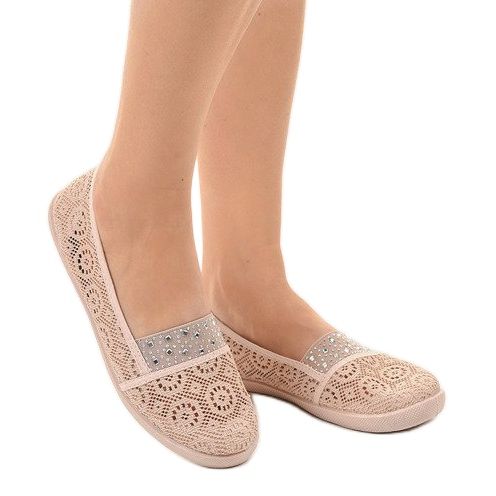 Tênis de renda rosa 1148-Y 2