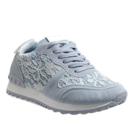Tênis azul com renda G-100 1