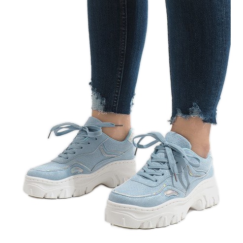 Calçados esportivos azuis HX999 azul 1