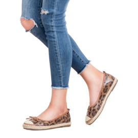 GUAPISSIMA Bailarinas pintadas marrom 1