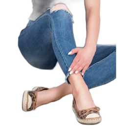 GUAPISSIMA Bailarinas pintadas castanho 2