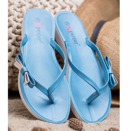 Seastar Chinelos com arco azul 2